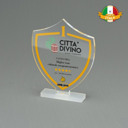 TROPHÉE EN PLEXIGLAS PERSONNALISE